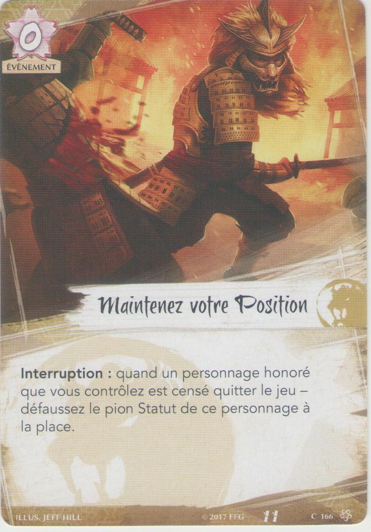 Maintenez votre Position